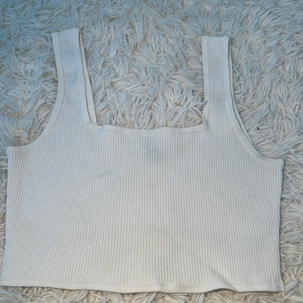 White crop top